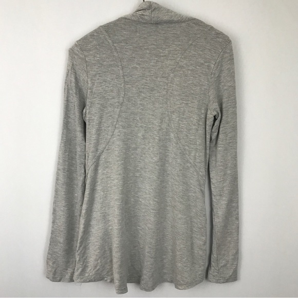 🩶5/$30 Stitchfix Market & Spruce Gray Asymmetrical Zip Cardigan Size Small - Picture 6 of 6